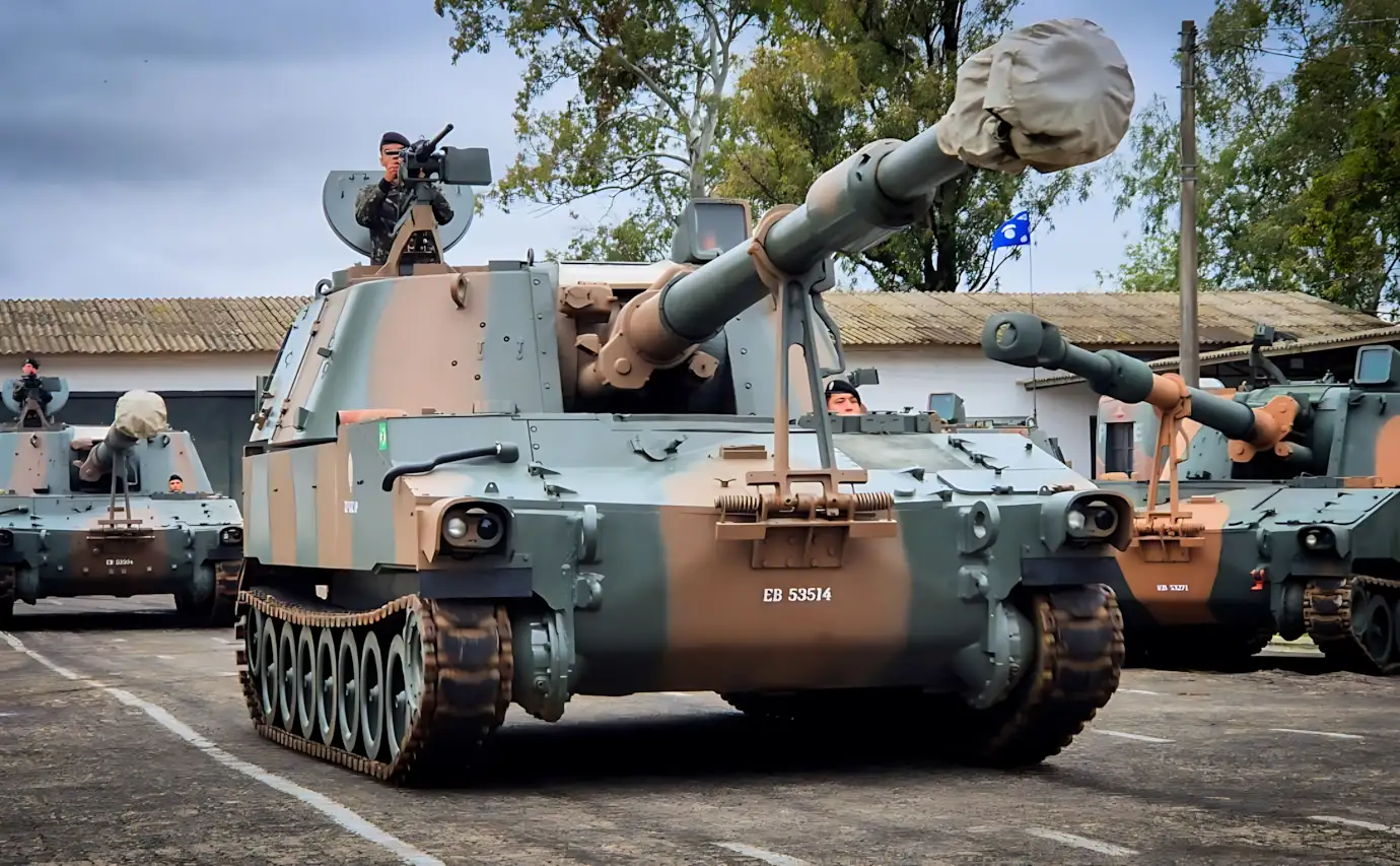 Exército Brasileiro substitui M109 A3 por obuseiros M109 A5 em Uruguaiana e eleva alcance da artilharia