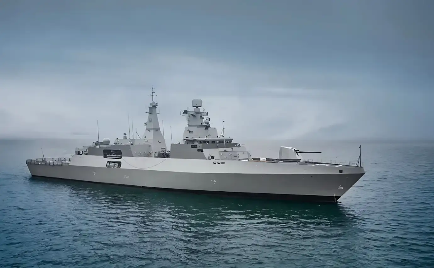 Fragata MEKO A-200 DEU da Marinha Alemã em navegação